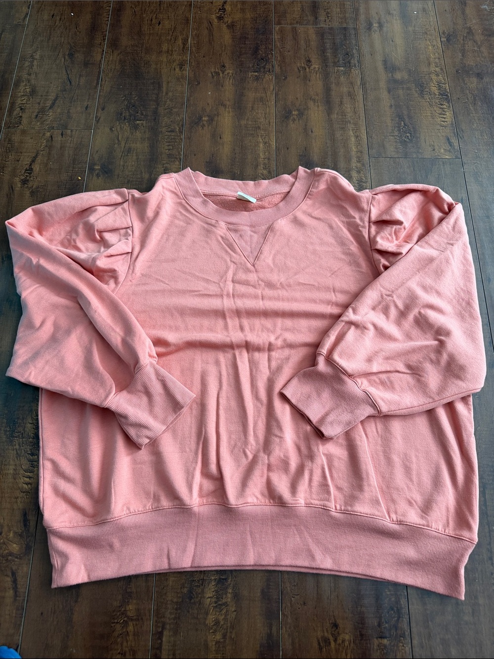 Matilda Jane (Good Hart) Dusty Pink Puff-Sleeve Crewneck Sweater